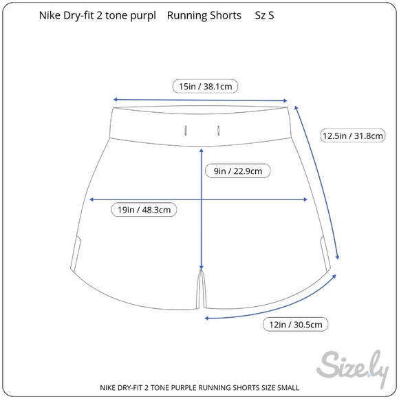 NIKE 2 Tone Purple Running Shorts - Picture 6 of 6